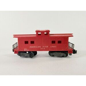 American Flyer Lines Red Caboose 806 Vintage Model Train Car NMH BLT 6-51